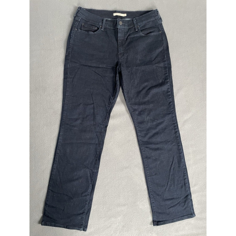 Levi's 505 Straight Leg Jeans Women 31x32 Dark Wash